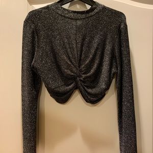 Twist front cropped top